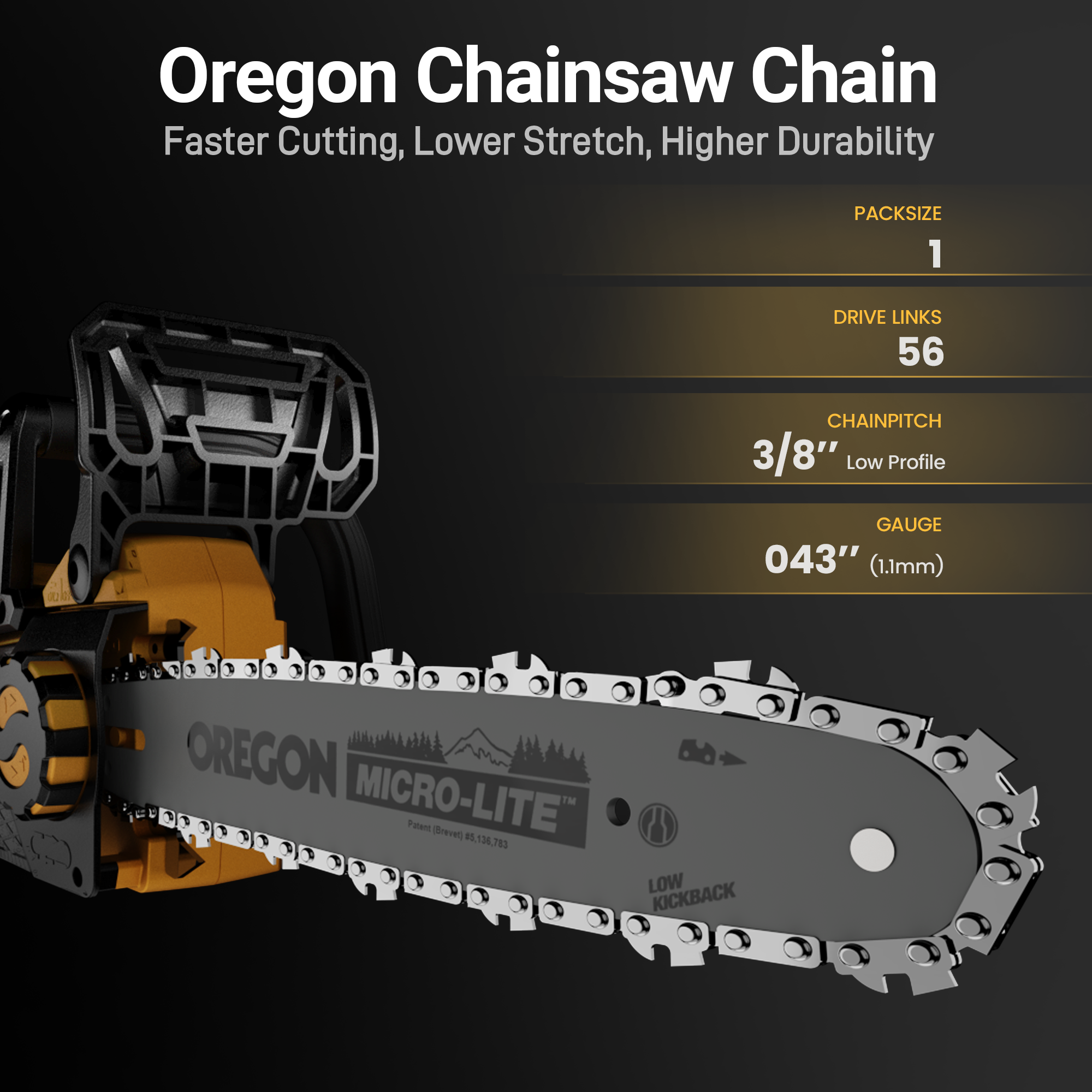 Mellif 40V 16 Inch Chainsaw,Compatible With DeWalt Battery