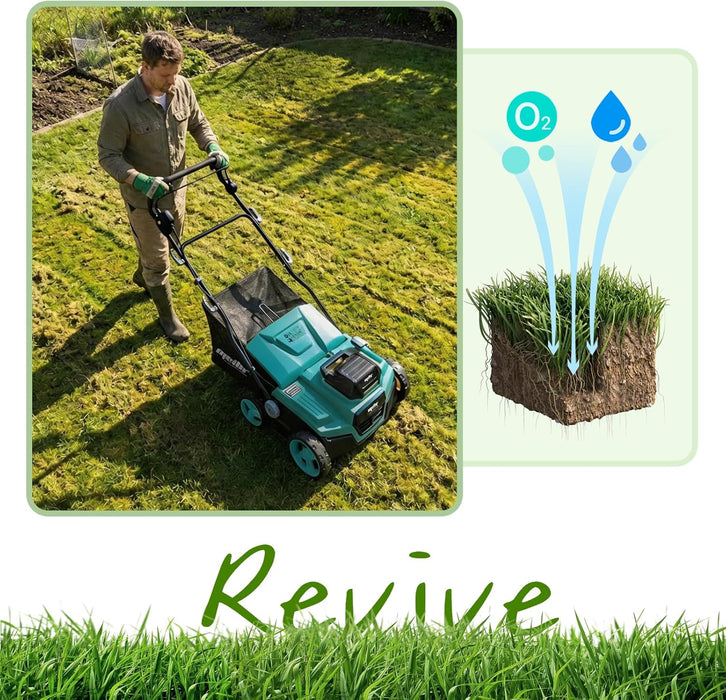 Pre-sale Mellif Cordless 15IN 2-in-1 Scarifier & Dethatcher