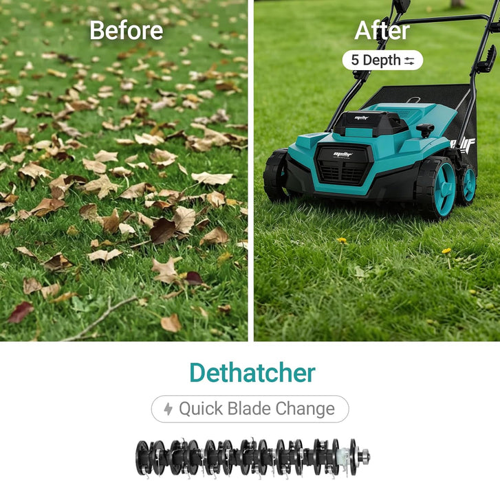 Pre-sale Mellif Cordless 15IN 2-in-1 Scarifier & Dethatcher