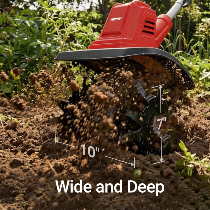 Brushless Garden Tiller Cultivator Compatible with Milwaukee 18V Battery (Tool Only)