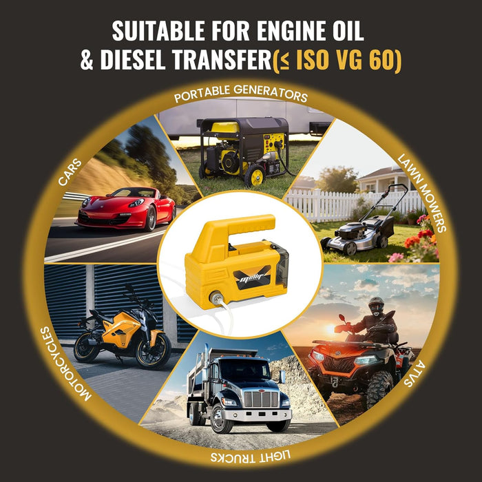 Mellif Oil Change Pump Extractor,Compatible With DeWalt Battery