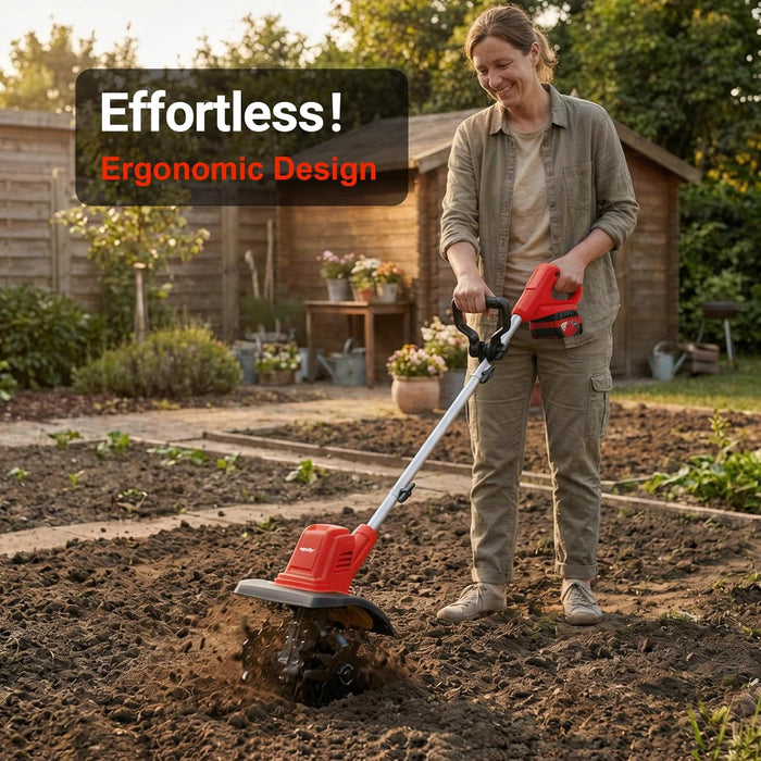 Brushless Garden Tiller Cultivator Compatible with Milwaukee 18V Battery (Tool Only)