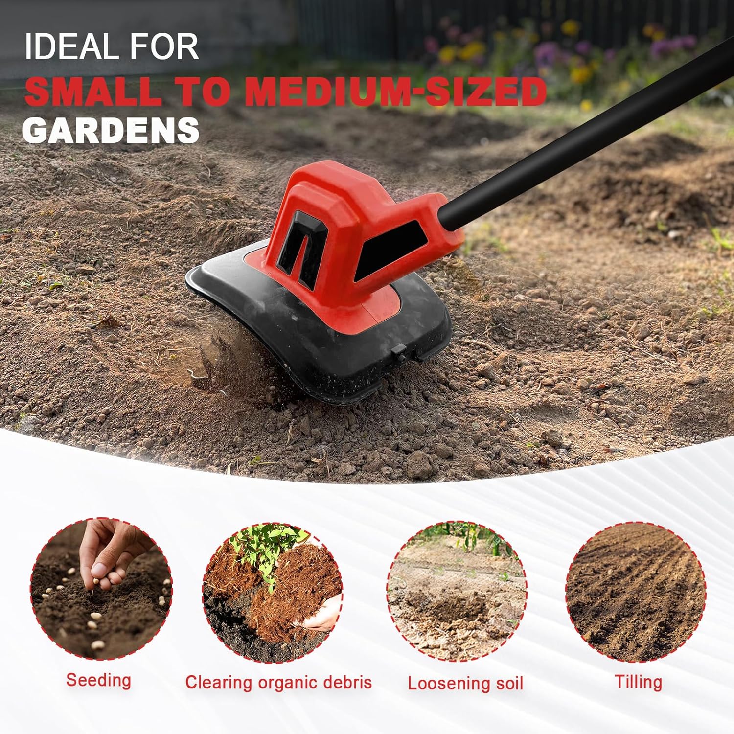 Mellif 270 RPM Garden Tiller