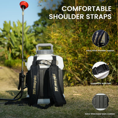 Mayoki 3.17 Gallon Backpack Sprayer,Compatible With Dewalt 20V Battery