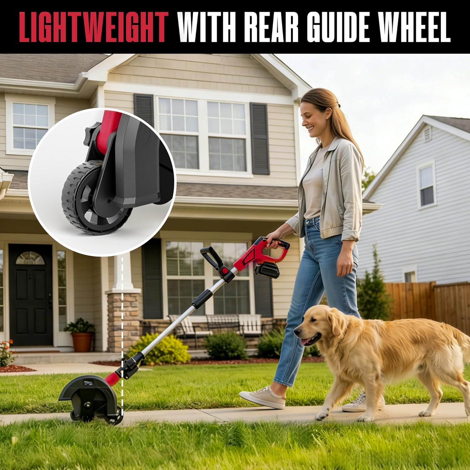 Mellif Brushless Lawn Edger/Trencher,Compatible with Milwaukee 18V Max Battery