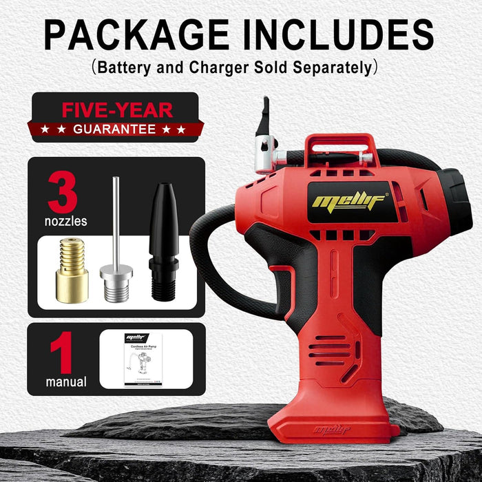 thumbnail image 2 of Portable 18V Cordless Car Air Compressor – Tyre Inflator For Milwaukee M18 Battery (Tool Only, No Battery) – 120 PSI 2 of 5