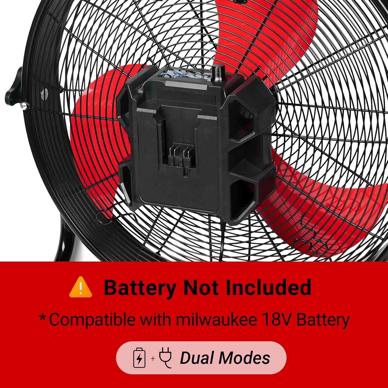 Mellif MFFS02-18 18inch Hybrid 18V Portable Fan