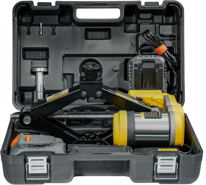 Dual Power Electric Car Jack Compatible with Dewalt 20V MAX Battery