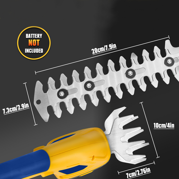 Mellif 2-in-1 Cordless Grass Shear & Shrubbery Trimmer Compatible with Dewalt/Mellif 20V Battery(Battery Not Included)