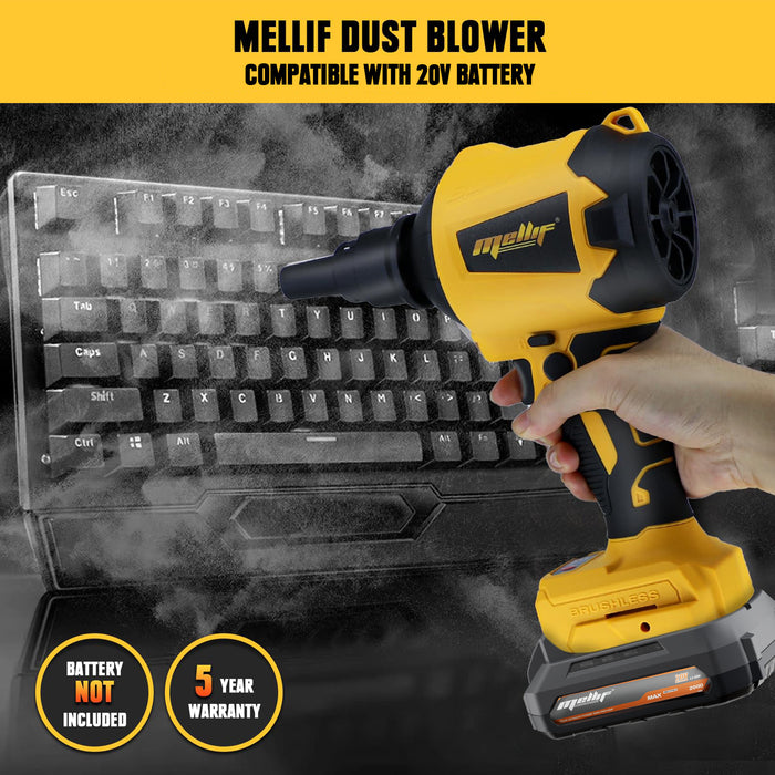 Mellif Druckluft-Staubtuch für Dewalt/Mellif 20 V/18 V Max Akku