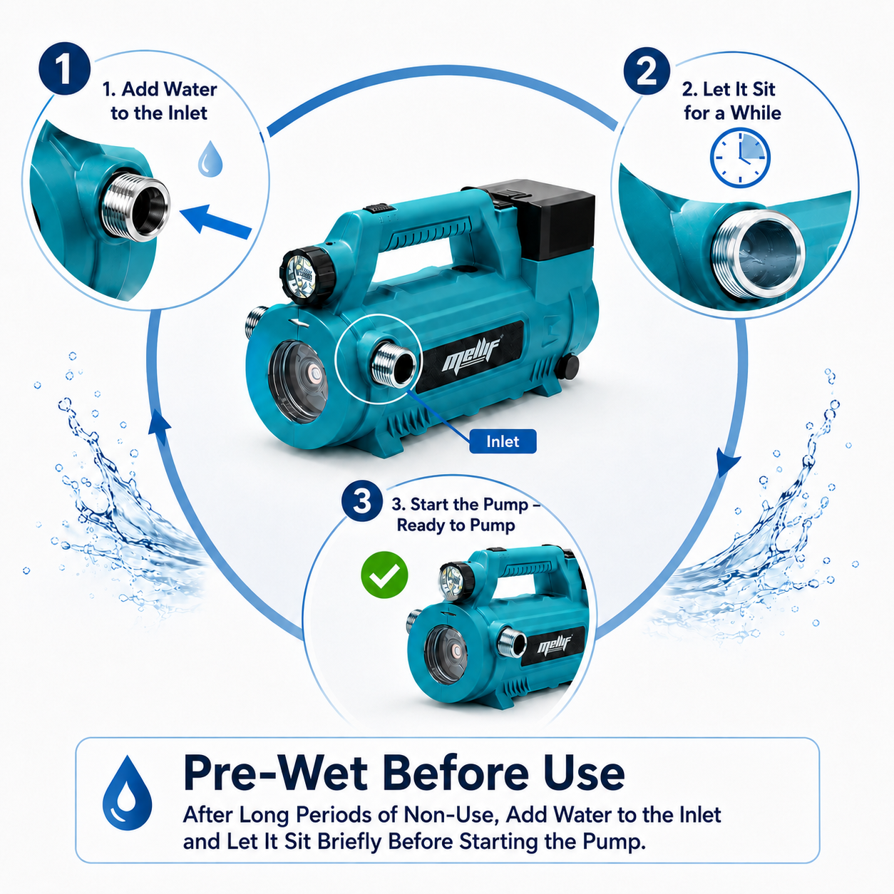 Mellif 18V Water Pump（MT-BL1840）