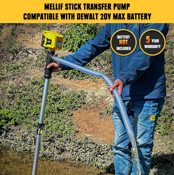 Mellif for DEWALT 20V Stick Transfer Pump Cordless Battery Powered,720GPH