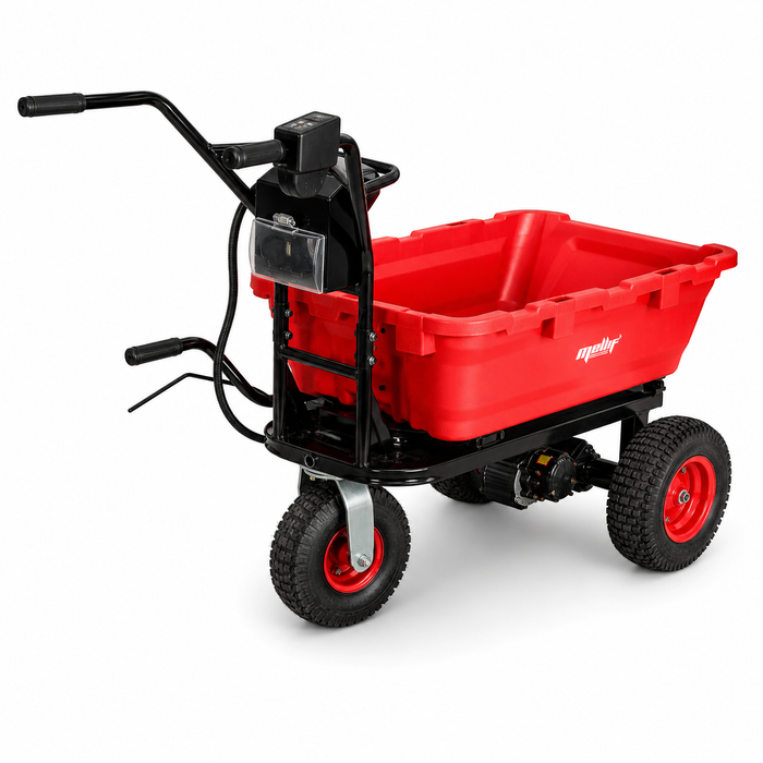 Mellif 36V Electric Wheelbarrow Cart, Compatible With Milwuakee Battery