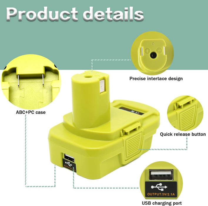 DM18RL Battery Adapter for Dewalt to Ryobi Battery Adapter