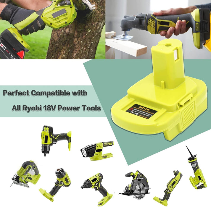 DM18RL Battery Adapter for Dewalt to Ryobi Battery Adapter
