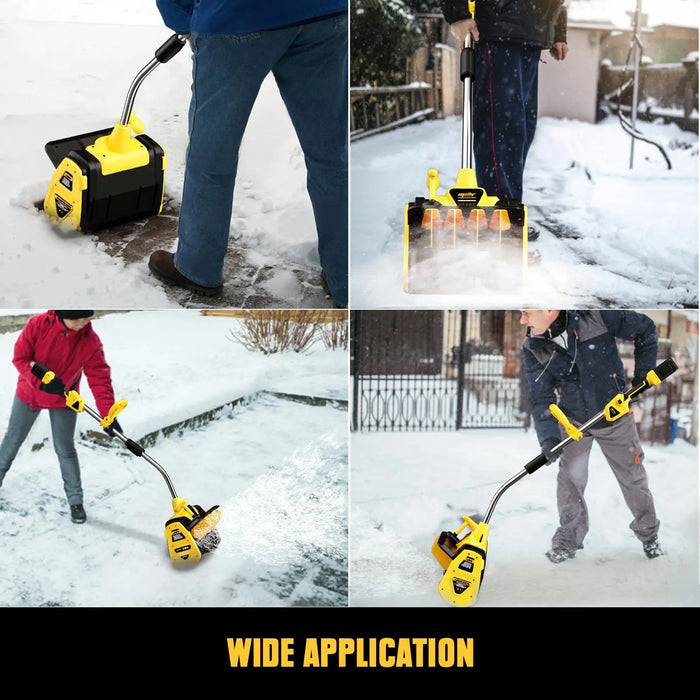 Mellif for DEWALT Cordless Snow Shovel 20V *2 Battery, Brushless Electric Power Snow Thrower, Handheld Snow Blower with 13.2" in