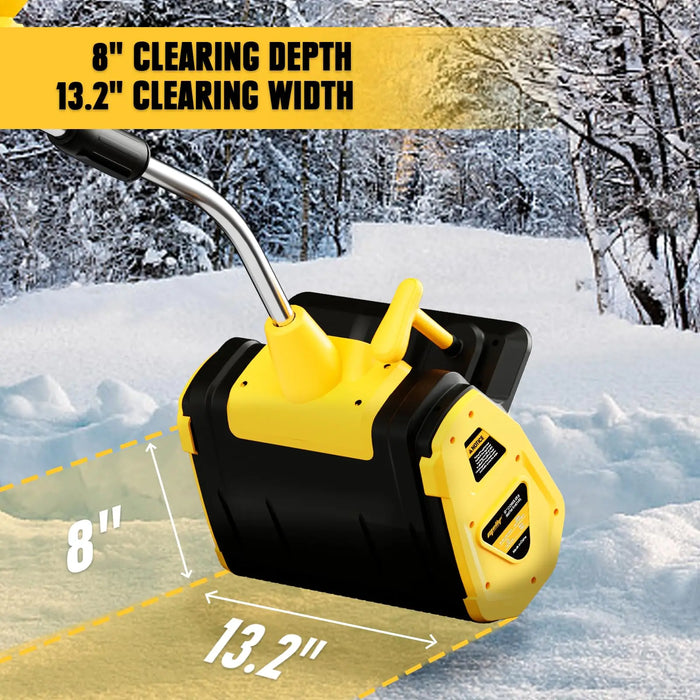 thumbnail image 2 of Battery Snow Shovel AIVOLT 24V Cordless Electric Snow Shovel - 4Ah Battery Powered Snow Thrower With 20ft Distance 24V Snow Removal Tool 2 of 14