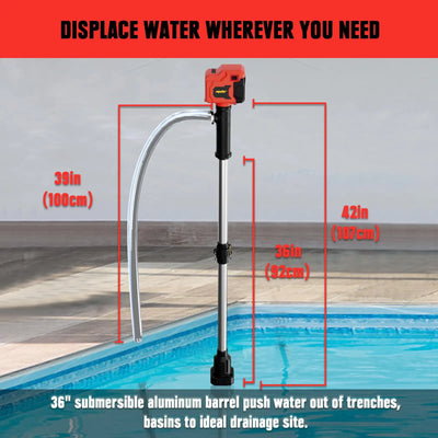Mellif 720GPH Stick Transfer Pump,Compatible With Milwaukee 18V Battery Mellif Tools