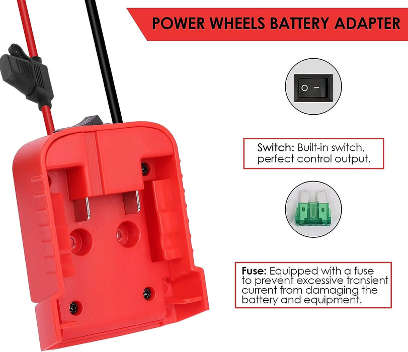Mellif Battery Adapter for Milwaukee 18v Battery With LVP OVERCURRENT Protection