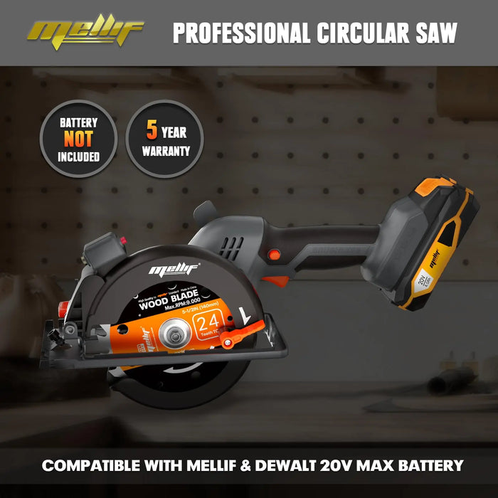 Mellif Circular Saw For Dewalt/Mellif 20V Max Battery Mellif Tools