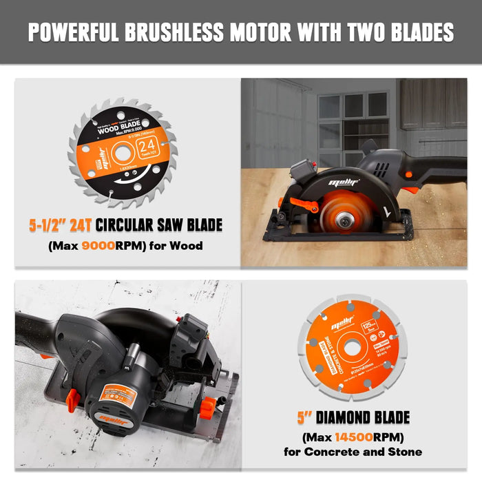 Mellif Circular Saw For Dewalt/Mellif 20V Max Battery Mellif Tools