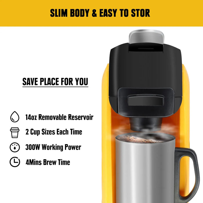 Mellif for Dewalt 20V Max Battery Coffee Maker Cordless Single Serve