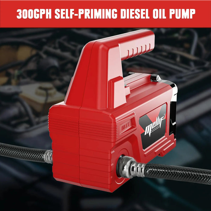 Mellif Cordless Diesel Transfer Pump  Fuel Transfer Pump Compatible with Milwaukee 18V Battery (Battery NOT Included) Mellif Tools