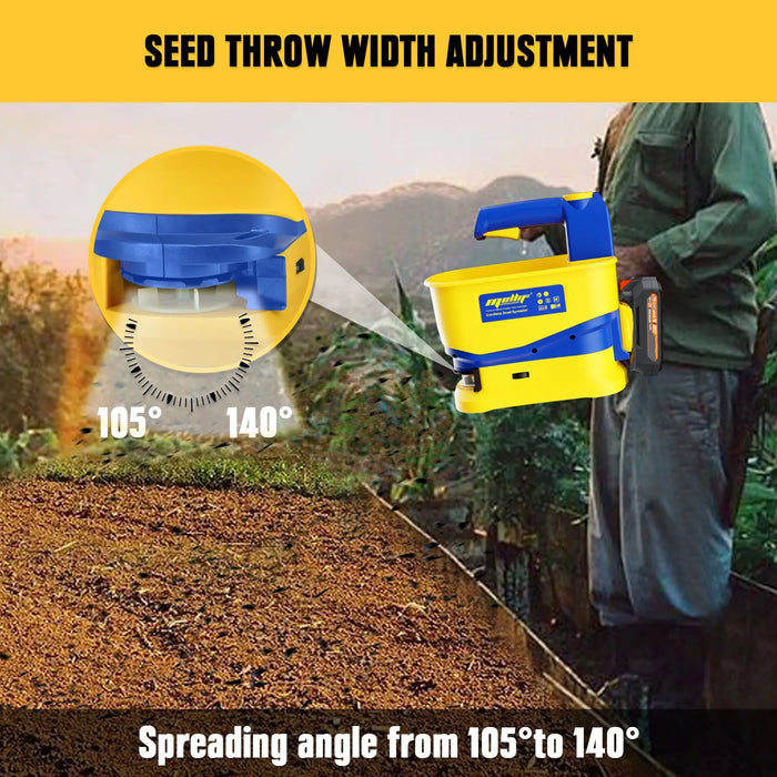 Mellif Cordless Seed Spreader Compatible with Dewalt 20V MAX Battery Mellif Tools
