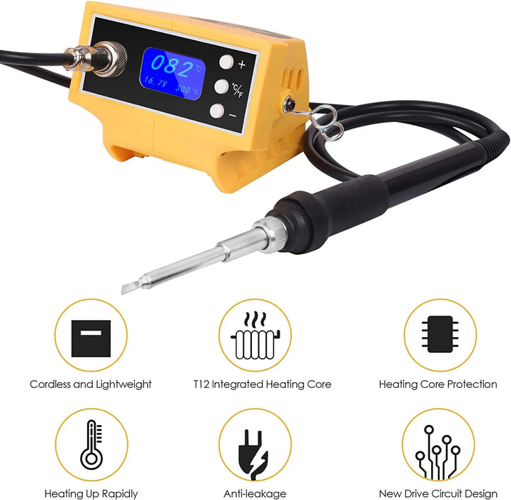 Mellif for Dewalt 20V Max Battery Cordless Soldering Station iron Station