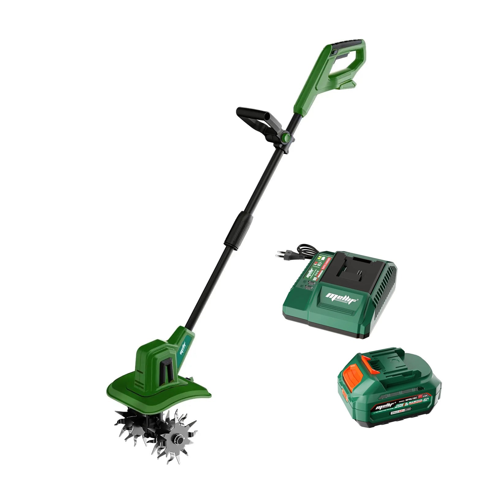 Mellif Cordless Tiller Cultivator,Compatible with Makita 18V Battery(Battery NOT Included)