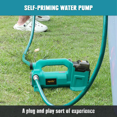 Mellif Cordless Water Pump compatible with Makita 18V Battery, 500GPH Brushless Transfer Pump Self Priming Pump with 2 * 2.0Ah Mellif Battery, 1*Charger Mellif Tools