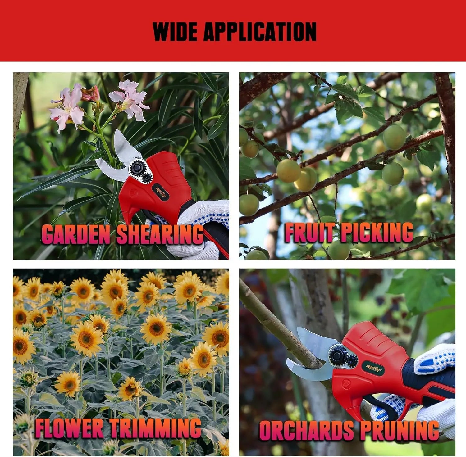 Mellif Electric Pruning Shears Compatible with Milwaukee 18V Battery(Battery Not Included) Mellif Tools