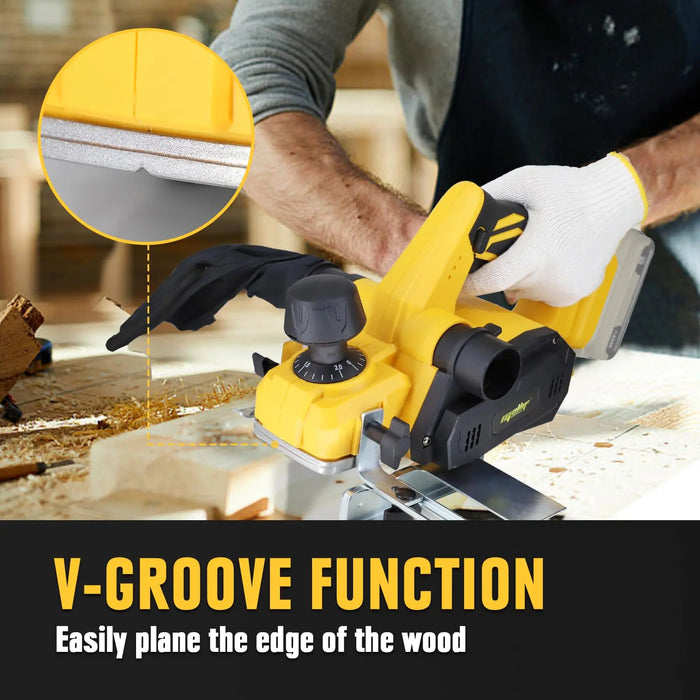 Mellif for DEWALT 20V Battery Handheld Planer Cordless Tool Bare Brushless Electric Power Planer