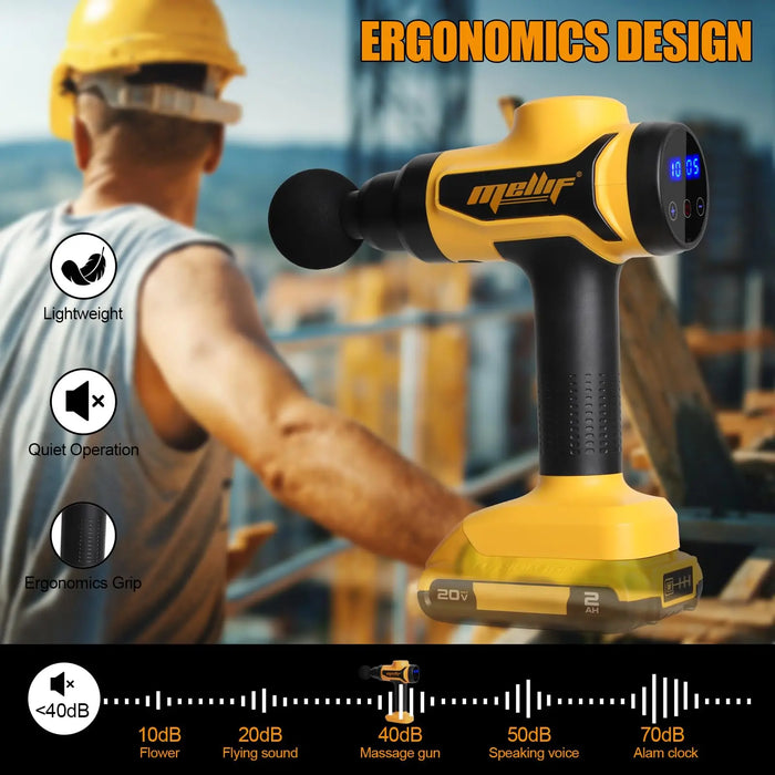 Mellif Massage Gun, Deep Tissue Massager Compatible with DEWALT 20V Mellif Tools Mellif Massage Gun, Deep Tissue Massager Compatible with DEWALT 20V Mellif Tools