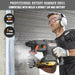Mellif Professional 1-1/8" SDS-Plus Rotary Hammer Drill Compatible with Dewalt/Mellif 20V Max Battery Mellif Tools