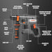 Mellif Professional 1-1/8" SDS-Plus Rotary Hammer Drill Compatible with Dewalt/Mellif 20V Max Battery Mellif Tools
