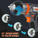 Mellif Professional Cordless Hammer Drill Compatible with Dewalt/Mellif 20V Max Battery Mellif Tools