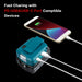 Mellif for Makita 18V ADP05 battery USB Charger adapter power source led light