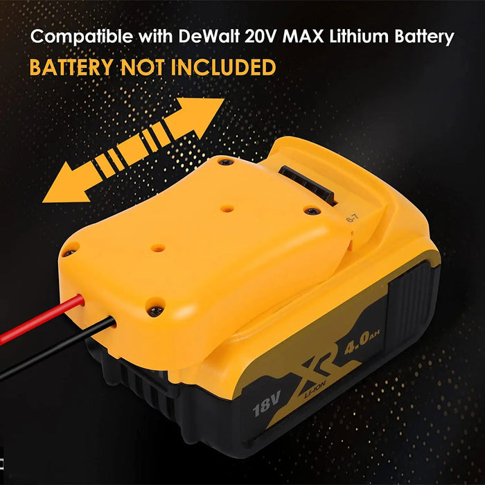 Mellif for DeWalt 20V to 12V Battery Step Down DC Voltage Converter Adapter Power Supply