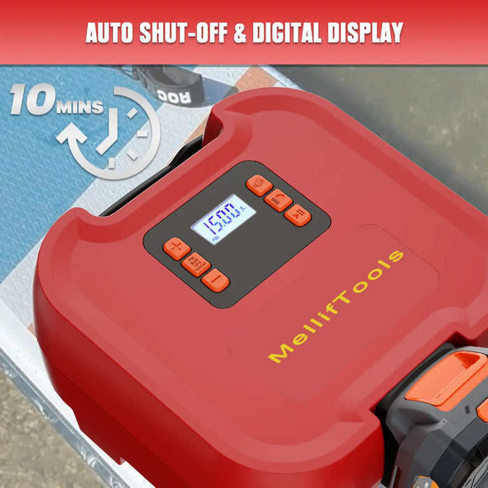 MellifTools Cordless Paddle Board Pump Compatible with Milwaukee 18V Battery (Battery NOT Included) Mellif Tools