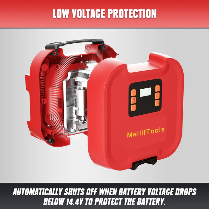 MellifTools Cordless Paddle Board Pump Compatible with Milwaukee 18V Battery (Battery NOT Included) Mellif Tools