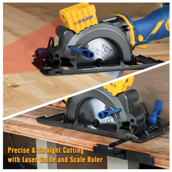 Mini Circular Saw for DeWalt/Mellif 20V MAX Battery (No Battery) Cordless Tile Saw with Brushless 5,000RPM Mellif Tools