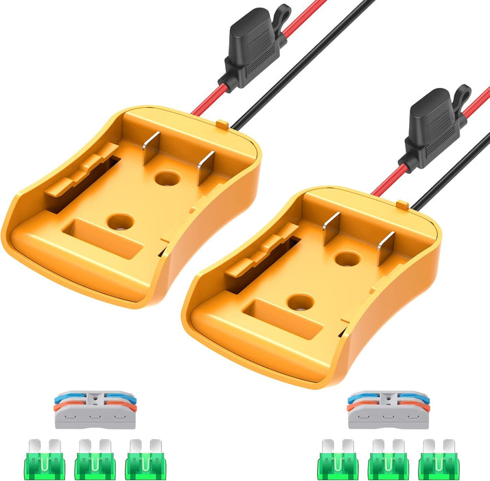 2 Packs Power Wheel Adapter for Dewalt 20V Battery Adapter