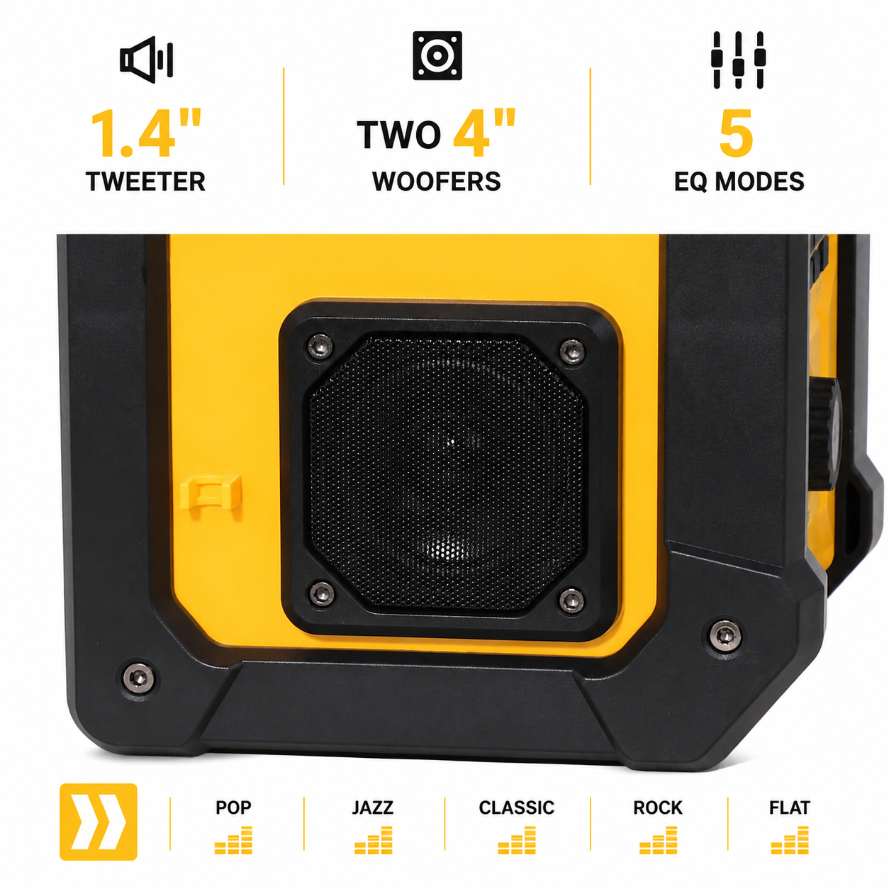 Mellif MFBSPK01-Y Jobsite Radio Bluetooth Speaker