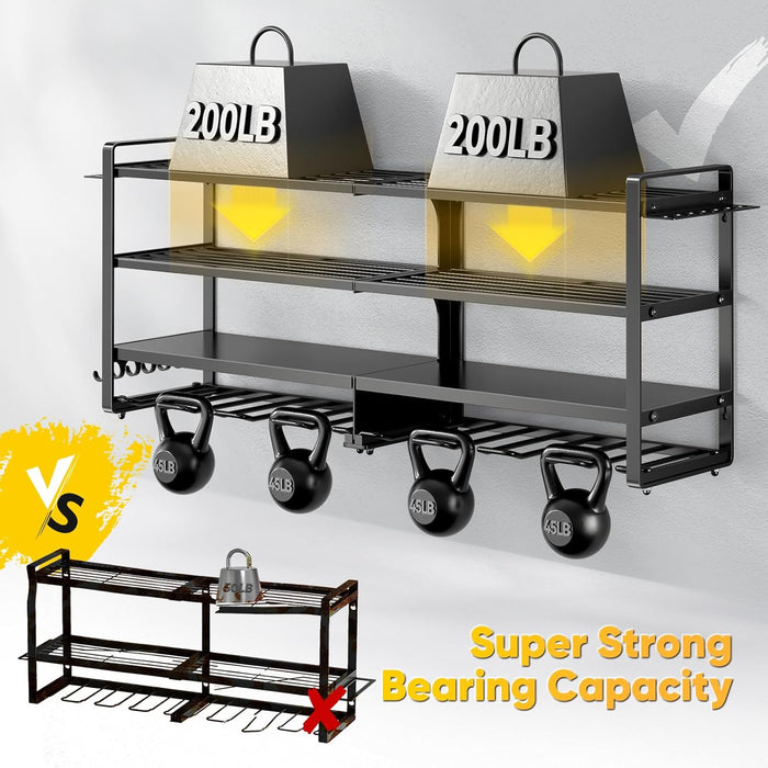 Large Power Tool Organizer Wall Mount with Charging Station