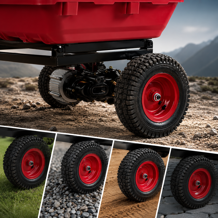 Mellif 36V Electric Wheelbarrow Cart, Compatible With Milwuakee Battery