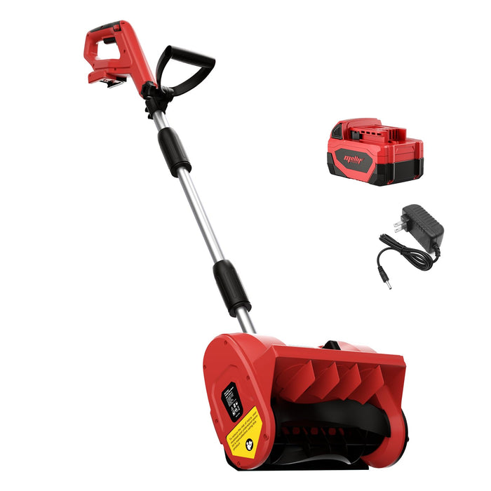 Mellif 20V 12-Inch Cordless Snow Shovel  Mellif 20V 4.0Ah Battery & Charger Kit Included