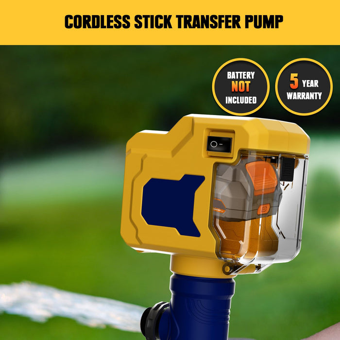 Mellif Cordless Stick Transfer Pump Compatible with Dewalt 20V Battery 720GPH (Battery NOT Included)