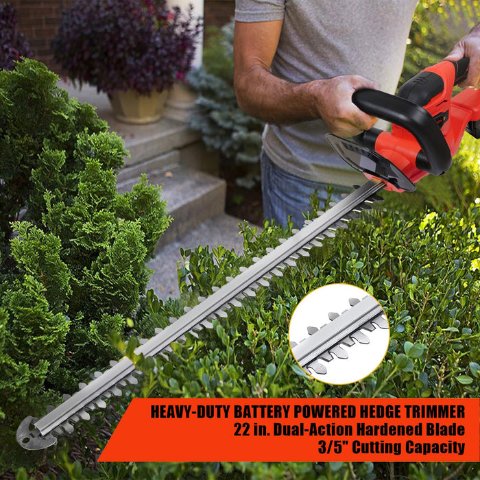 Maxmore Cordless Hedge Trimmer Compatible with Milwaukee 18V Battery (Battery NOT Included)