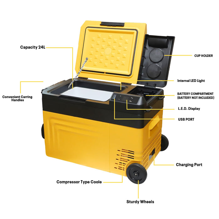 Mellif for DeWalt MINI fridge 18v 20V/60V Battery Cooler Iceless Hybrid Fridge Freezer